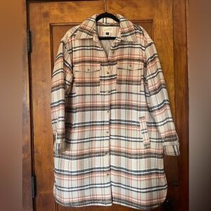 Universal Thread Long Flannel Jacket - Lightly Worn